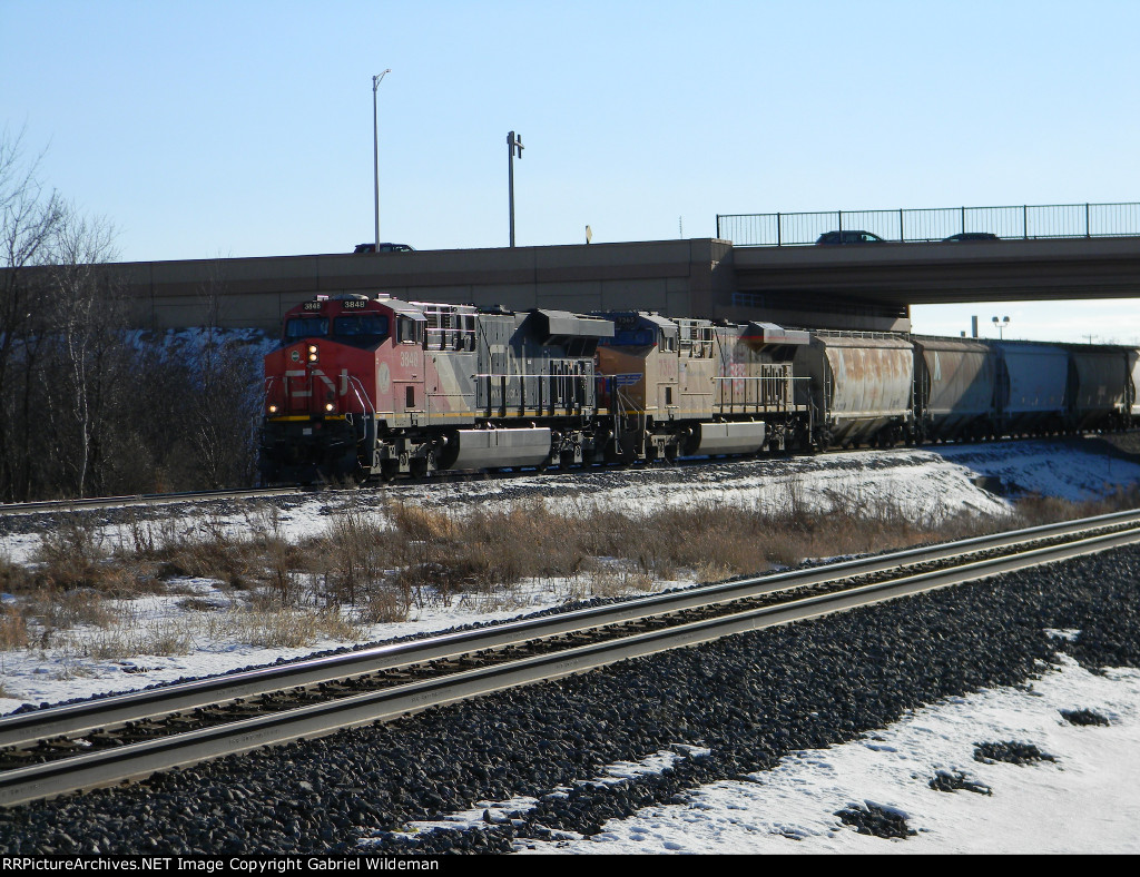 CN 3848 & UP 7365